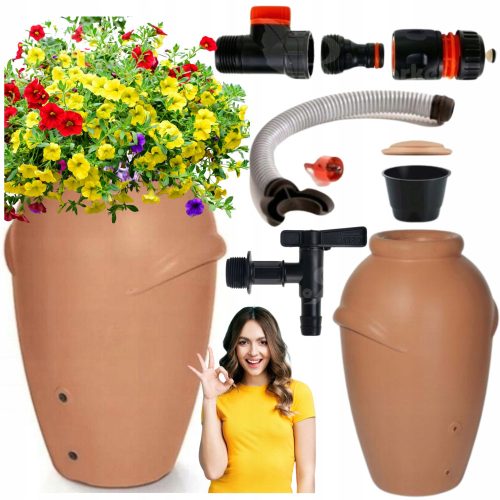  Regenwassertank 360 l 120 x 80 cm braun