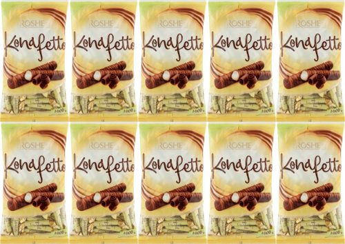 Roshen Konafetto Bianco Waffelröllchen mit Milchfüllung, 1kg