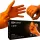 MERCATOR gogrip orange Nitrilhandschuhe, Größe M, 50 Stk.