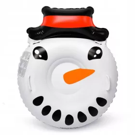    AUFBLASBARER SCHLITTEN, RUTSCHE, RAD, SCHNEEREIFEN, XXL-SNOW-TUBE, FÜR ERWACHSENE KINDER