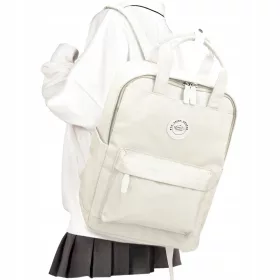  Schulrucksack mit mehreren Fächern, weiß, 11 Jahre