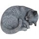  Gartendekoration - eine schlafende Katze - eine Betonfigur