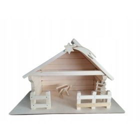  Weihnachtskrippe aus Holz