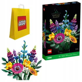    LEGO ICONS 10313 Wildblumenstrauß + LEGO 6315792 VP PAPIERBEUTEL MEDIUM M 34X41X10 TE