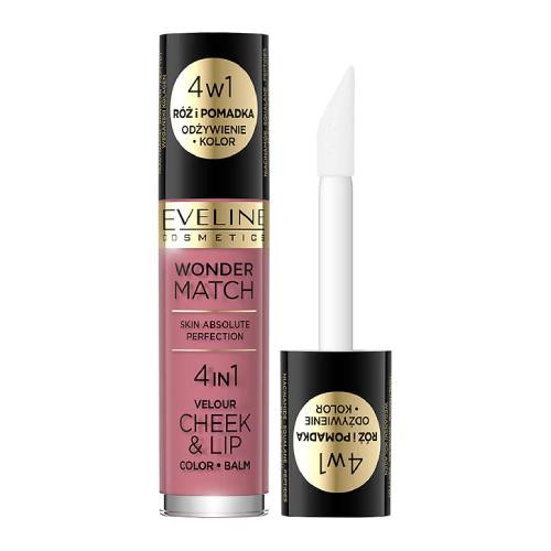  Eveline Cosmetics Wonder Match Rouge und Lippenstift 4in1 – Nr. 04