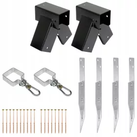 Einzelmontagesatz, Anschlüsse 90x90, grau