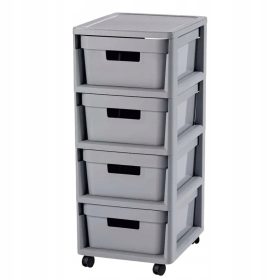  Curver Badezimmerregal, Grautöne, 36 x 30 x 69 cm