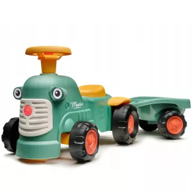    FALK TRAKTOR BABY MAURICE GREEN VINTAGE MIT ANHÄNGER AB 1 JAHR FÜR KINDER