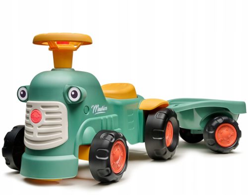  FALK TRAKTOR BABY MAURICE GREEN VINTAGE MIT ANHÄNGER AB 1 JAHR FÜR KINDER
