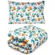  Steppdecke 100x135 und Kissen 40x60 für ein ganzjähriges Kinderset Bagger