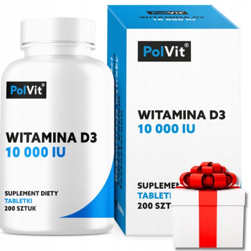 Vitamin D3 10000 IU zur Stärkung von Knochen und Immunsystem - 200 Tabletten