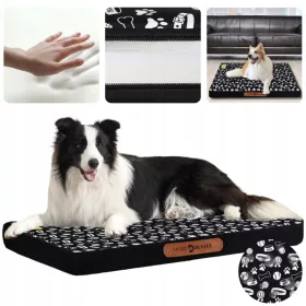    ORTHOPÄDISCHES BETT FÜR HUNDE, WASSERDICHT, XL-MATRATZE, 100x70 CM, MIT REISSVERSCHLUSS