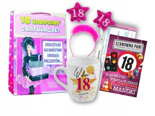 Coole, lustige Gadgets Damen-Set mit Schmuckstücken als Geschenk zum 18. Geburtstag für eine Freundin