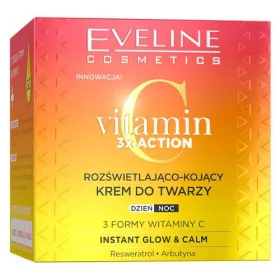    Eveline Cosmetics VITAMIN C 3X ACTION 0 SPF Tag und Nacht aufhellende Gesichtscreme 50 ml