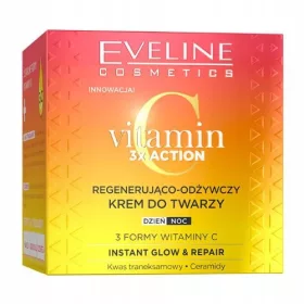    Eveline Cosmetics Vitamin C 3x Action 0 SPF Tag und Nacht nährende Gesichtscreme 50 ml