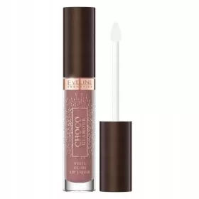    Eveline Cosmetics Choco Glamour flüssiger Lippenstift mit glänzendem Lippeneffekt 03 4,5 ml