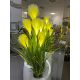 Künstliche Blumen und Früchte Dekogras im 80 cm LED-Topf