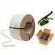 Verpackungsset mit Klebeband und Klammern 19 mm/1000 m