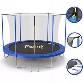 Fitness Star Trampolin mit Netz, 183 cm, Blau und Schwarz