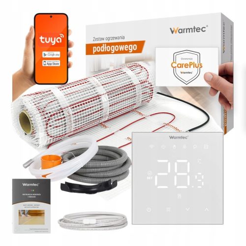  Heizmatte für Fliesen, Set 1m2 Warmtec DS2-10/XRT01-BB