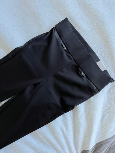  ZARA Leggings Leggings, schwarz, Rüschentaschen, XS
