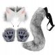  Fuchsohren Schwanz Cosplay Requisiten Set,