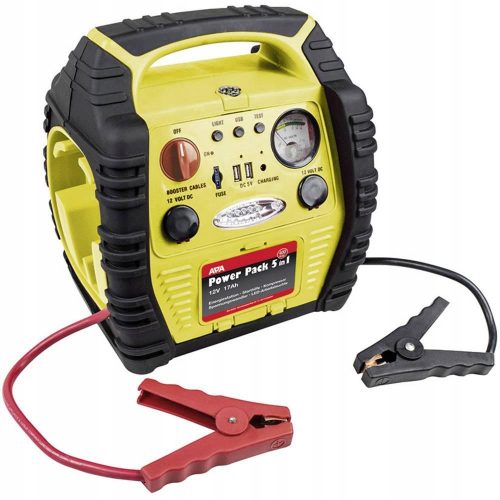  APA 16547NV Power Pack 5 in 1, Starter, tragbar, Spannungswandler und Kompressor