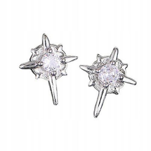  North Star magnetischer Ohrclip für Herren, S925 Silber, ohne Ohrloch