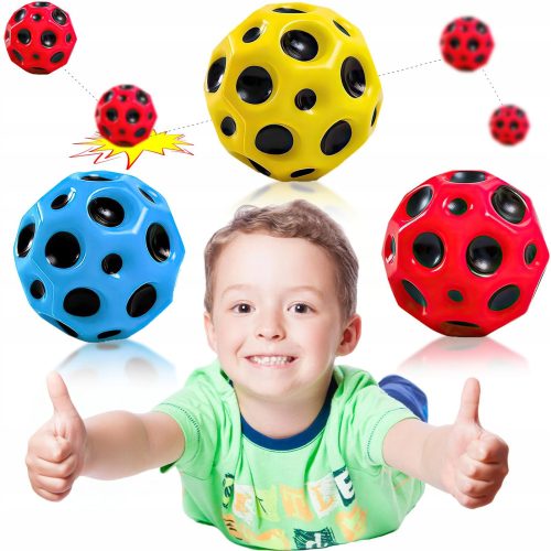 JUMPING BALL HIGH Bounce Ball METEOR BALL GESCHENK 3 Stk