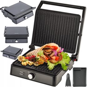    Lovio Waffeleisen Elektrischer Kontaktgrill LVEG001BK 2200 W schwarz