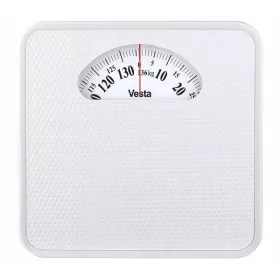   Traditionelle mechanische Personenwaage Vesta EBS05W bis 136 kg Weiß