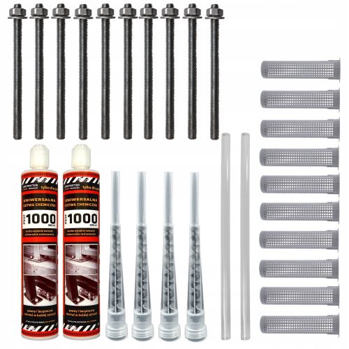 Set bestehend aus 2x chemischem Anker STYRENFREI PESF1000 300ml + Montagezubehör