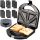  LOVIO LVSM001BK 6in1 Toaster, für Nüsse, Toast, Sandwich, schwarz 1000 W