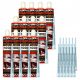 Set mit 12 x styrolfreien chemischen Ankern PESF1000 300 ml + Installationszubehör