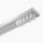  DECKENSCHIENE PVC-GARDINENSTANGE, Set mit 2 Schienen, 350 cm