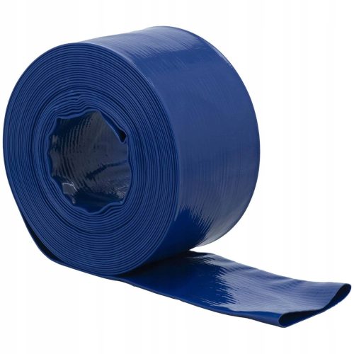  FLACHER GUMMI-WASSERSCHLAUCH 4'' 20 Meter FÜR FEUER