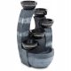  GARTENBRUNNEN FÜR DEN GARTEN, DEKORATIV, 5 SCHALEN AN DER WAND, LED-BELEUCHTUNG 180l/h