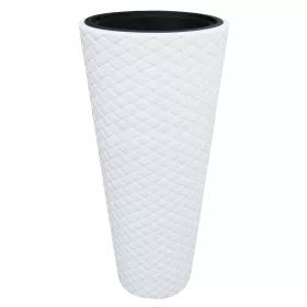    Prosperplast Blumentopf 40 cm x 40 x 78 cm Durchmesser 40 cm Kunststoff weiß