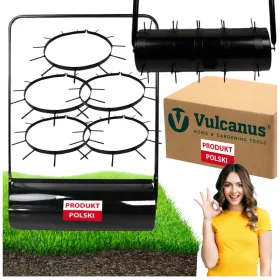  GROSSE GARTEN-GRASWALZE + 5x Belüftungsspieße