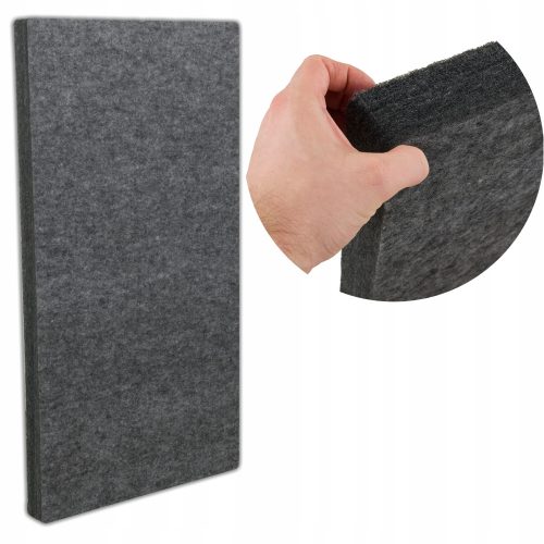 Schwarze Akustik-Studiowandplatte, akustische Verbesserung, 50 x 500 x 1000 mm