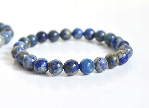  Natürliche LAPIS LAZULI Pyrit KUGELN glatte Kugel 8mm Armband