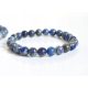  Natürliche LAPIS LAZULI Pyrit KUGELN glatte Kugel 8mm Armband
