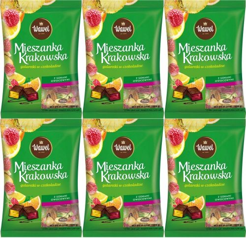 Wawel Mieszanka Krakowska - Bunte Fruchtpralinen mit Zarter Schokolade, 1kg