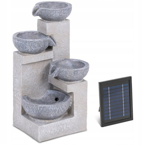  Expondo HT-SF-111 Solar-Gartenbrunnen mit 4 Schalen