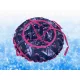 Snow-Tube-Schlitten, aufblasbarer Schneeschlitten, Kreis 100 cm, Pink
