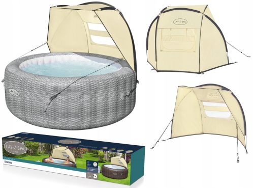 Whirlpool, Garten-Whirlpool Starrer ovaler Hydromassagepool Bestway 1 l