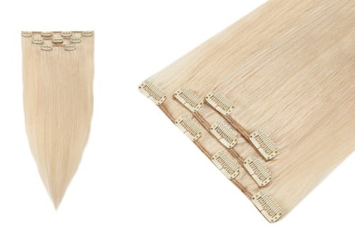  CLIP IN NATURAL Haarverlängerungen 40 cm 3 Bänder 35 g BestHair