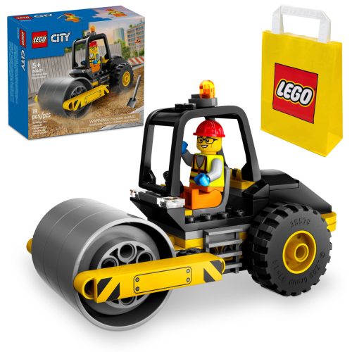  LEGO City 60401 Bauroller + Papiertüte LEGO 6315786 gelb 24x8x18 cm