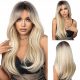  Kehang Damen-Perücke mit langen synthetischen blonden Haaren