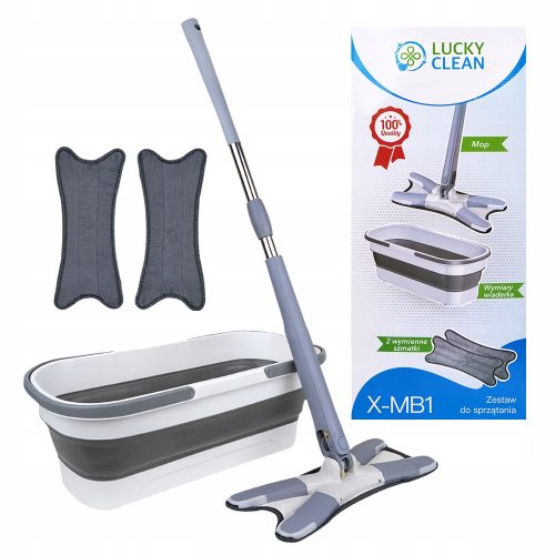 LuckyClean Eimer und Mopp Lucky Clean X-MB1 Reinigungsset 54 cm